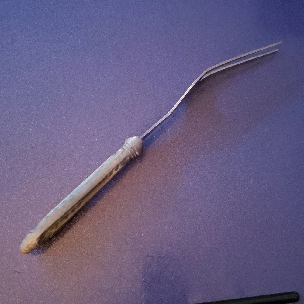 Antique Carroll Knife Co cast aluminum carving fork